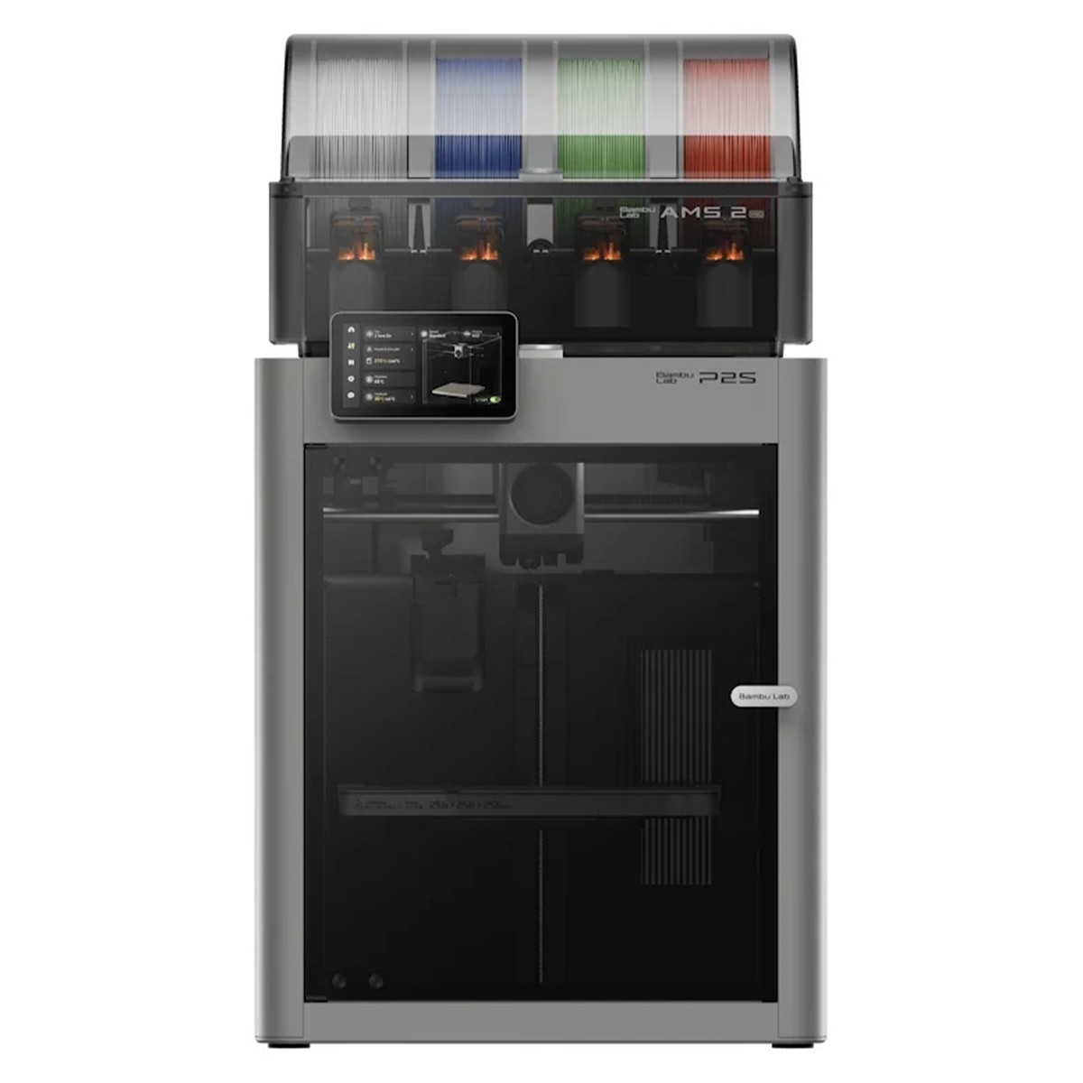 Impressora 3D Bambu Lab P2S 110V + AMS 2 PRO (Combo), Área de Impressão 256x256x256mm, PF004-U+SA007-LV