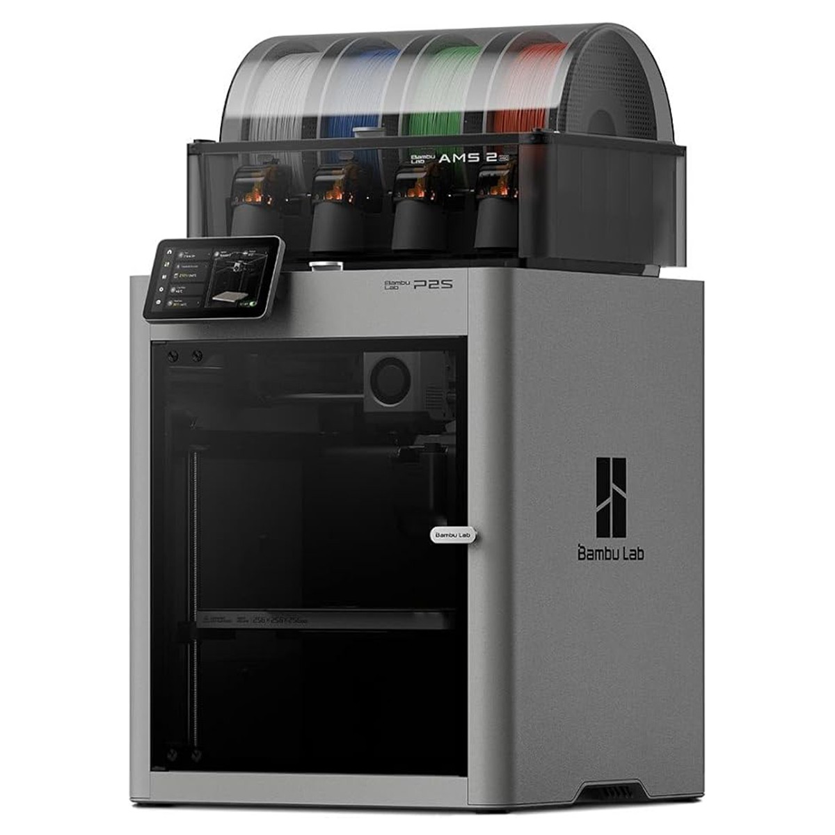 Impressora 3D Bambu Lab P2S 110V + AMS 2 PRO (Combo), Área de Impressão 256x256x256mm, PF004-U+SA007-LV