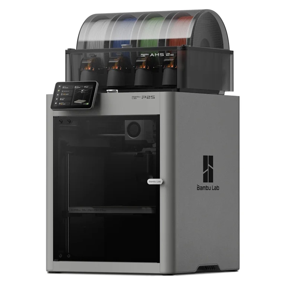 Impressora 3D Bambu Lab P2S 220V + AMS 2 PRO (Combo), Área de Impressão 256x256x256mm, PF004-U+SA007-EU1