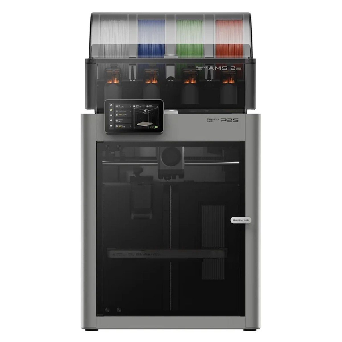 Impressora 3D Bambu Lab P2S 220V + AMS 2 PRO (Combo), Área de Impressão 256x256x256mm, PF004-U+SA007-EU1