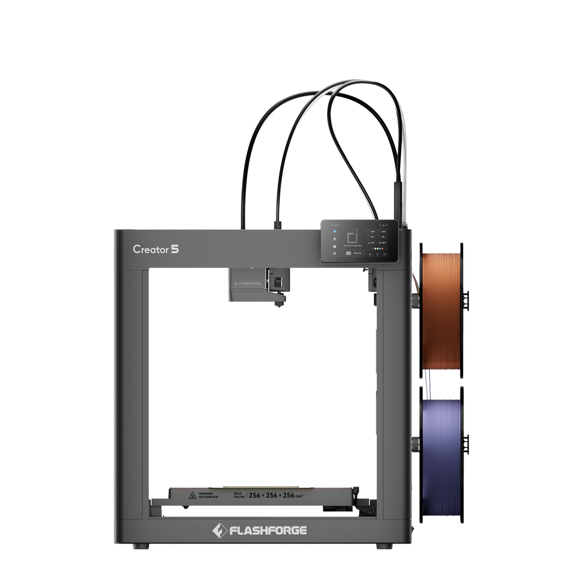 Impressora 3D Flashforge Creator 5, 4 Cabeçotes, Bivolt Manual, Multicolorida, Área de Impresão 256x256x256mm, 300mm/s, 10001101001