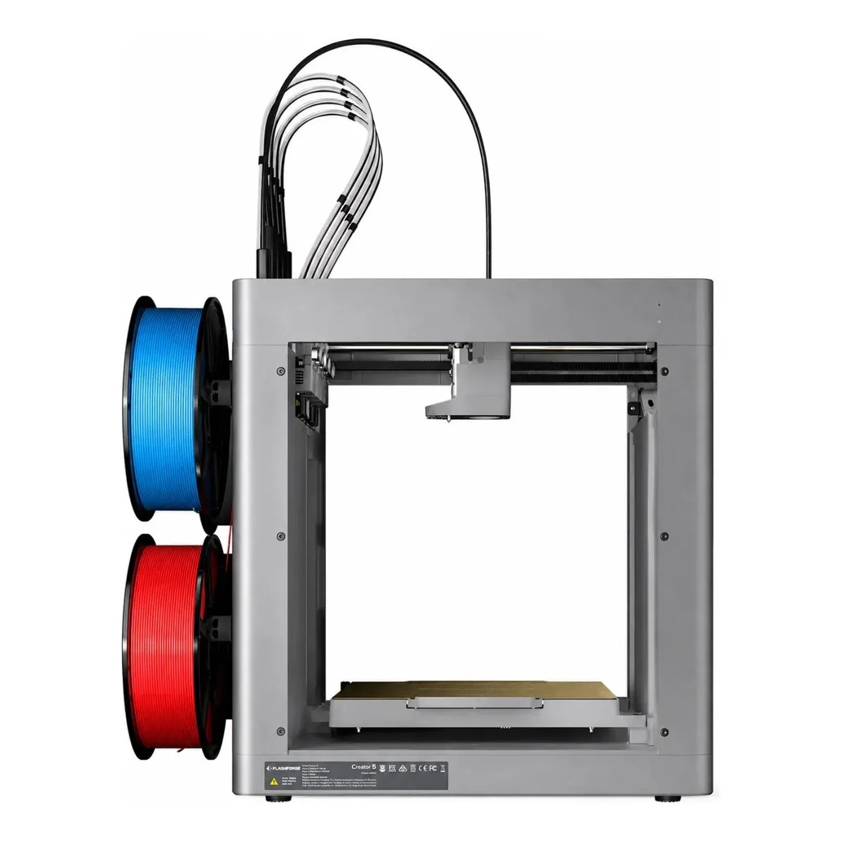 Impressora 3D Flashforge Creator 5, 4 Cabeçotes, Bivolt Manual, Multicolorida, Área de Impresão 256x256x256mm, 300mm/s, 10001101001