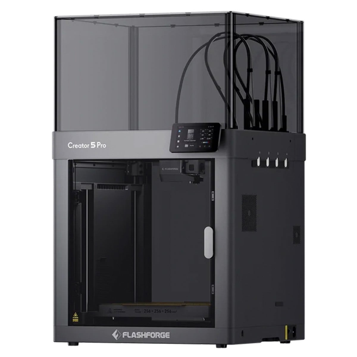 Impressora 3D Flashforge Creator 5 Pro, 4 Cabeçotes, Bivolt Manual, Fechada, Multicolorida, Área de Impresão 256x256x256mm, 600mm/s, 10001104001