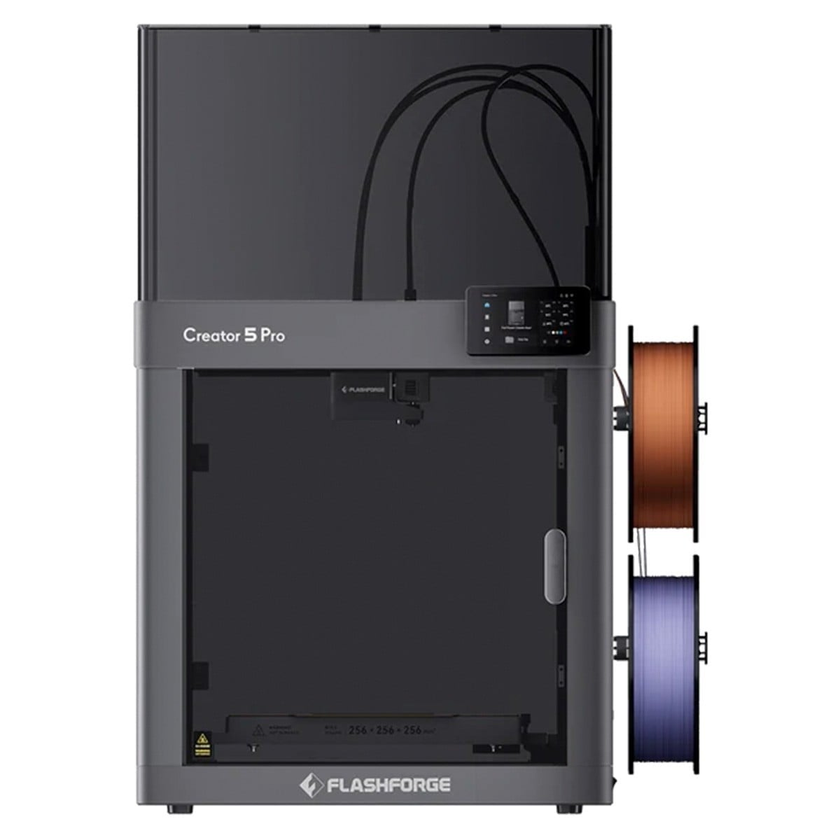 Impressora 3D Flashforge Creator 5 Pro, 4 Cabeçotes, Bivolt Manual, Fechada, Multicolorida, Área de Impresão 256x256x256mm, 600mm/s, 10001104001