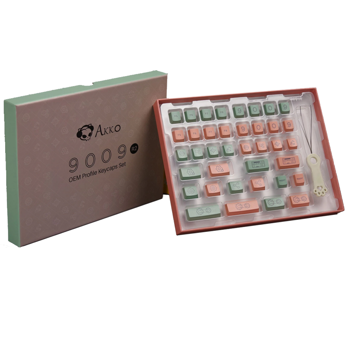 Keycaps Akko 9009 Set R2, PBT, 38 Teclasm, ANSI