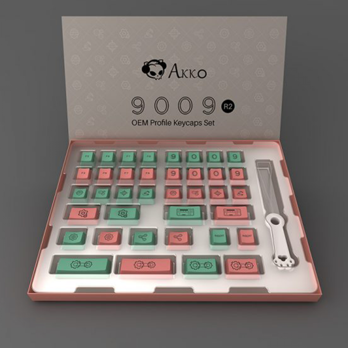 Keycaps Akko 9009 Set R2, PBT, 38 Teclasm, ANSI
