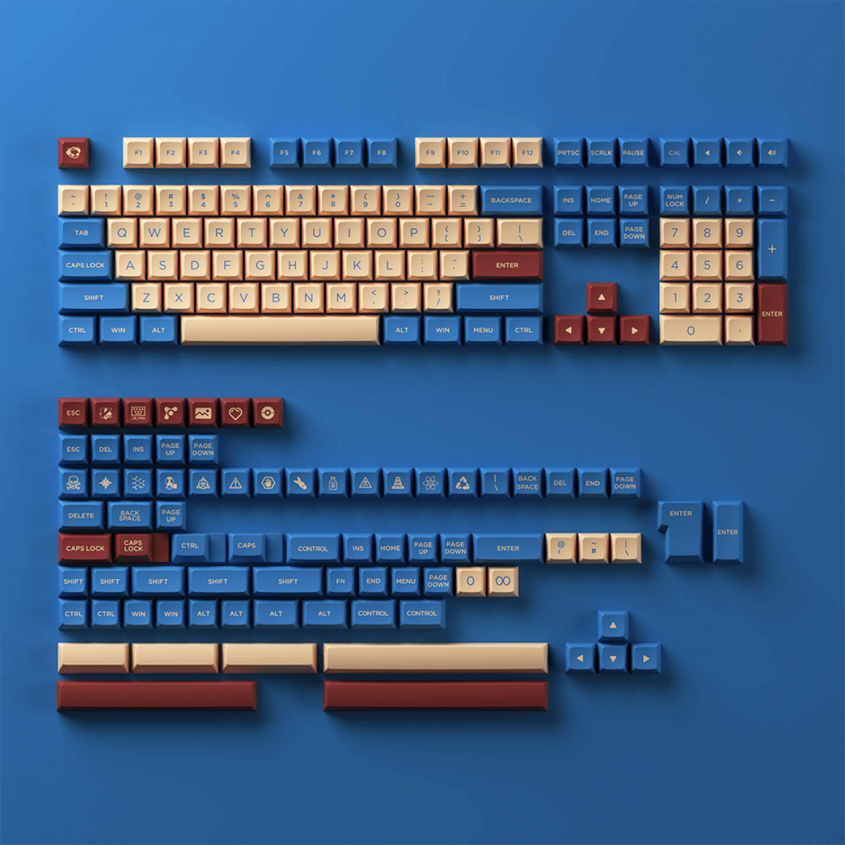 Keycaps Akko Palace Keycap Set Palace, OSA, ANSI, 187 Teclas