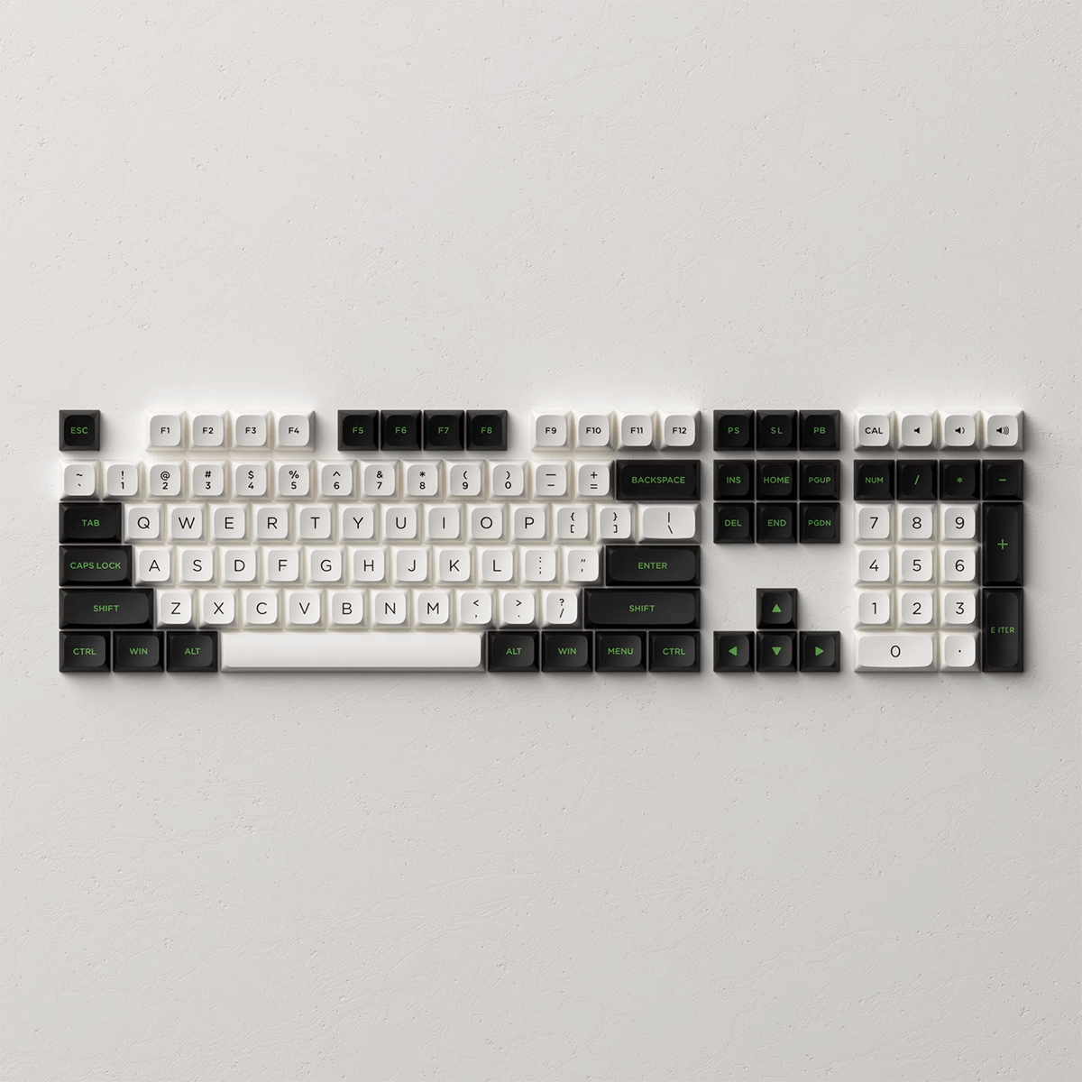 Keycaps Akko Profile MDA Panda, PBT, ANSI, 227 Teclas