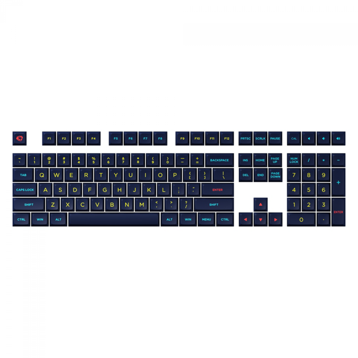 Keycaps Akko Starry Night, OSA, PBT, 185 Teclas