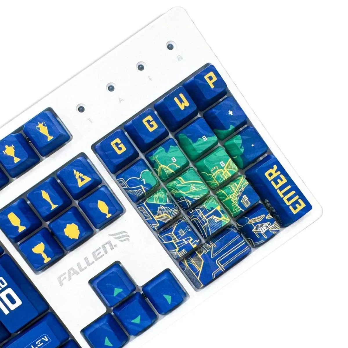 Keycaps Fallen Personalizadas Brasil 2025, OEM, PBT, ABNT2, 117 Teclas, KC00181