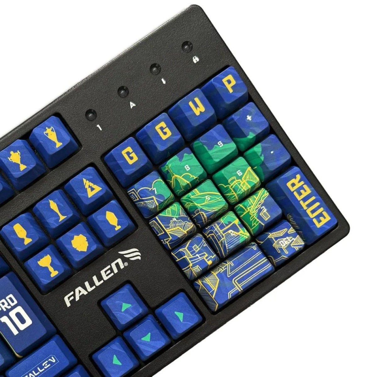 Keycaps Fallen Personalizadas Brasil 2025, OEM, PBT, ABNT2, 117 Teclas, KC00181