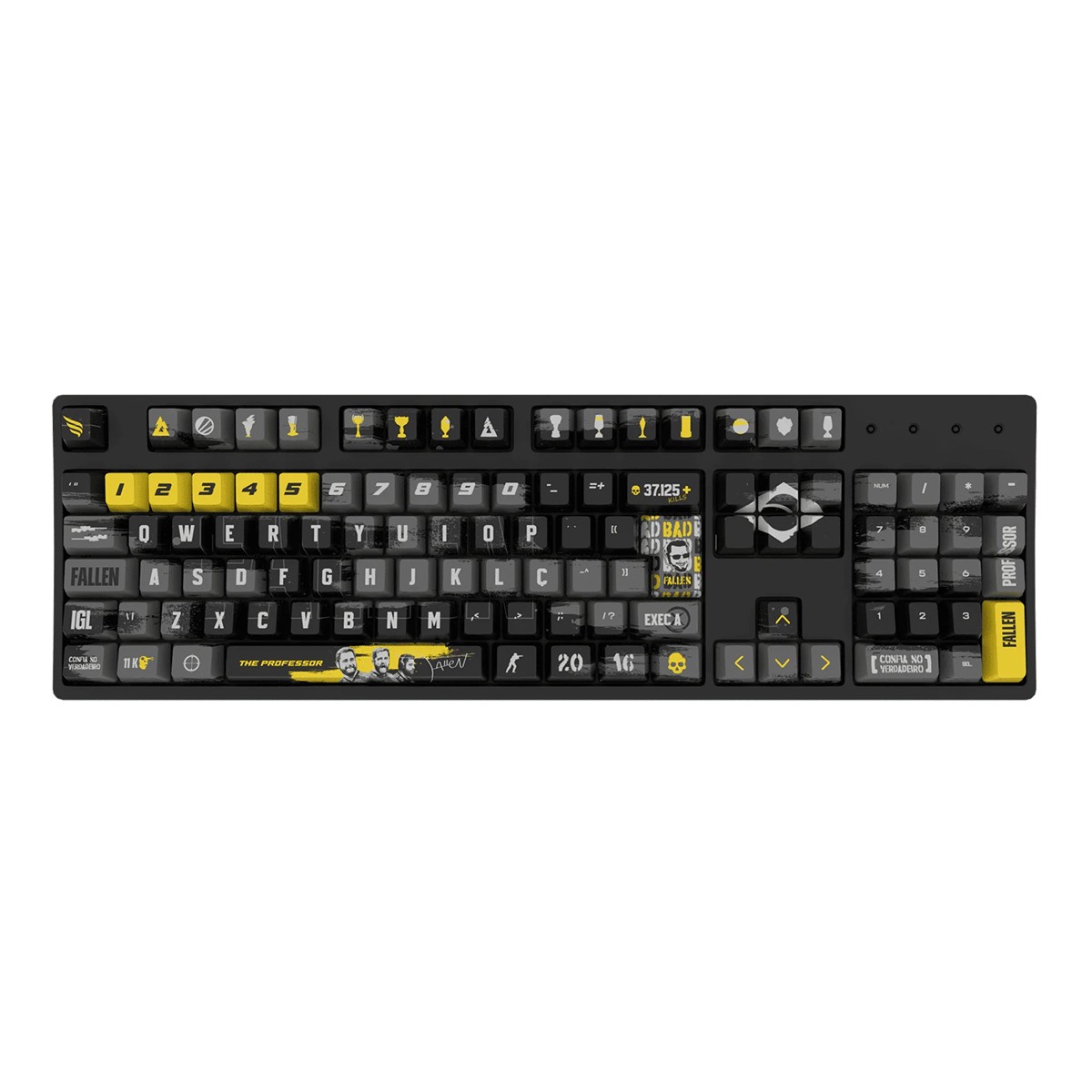 Keycaps Fallen Personalizadas - The Professor, OEM, PBT, ABNT2, 117 Teclas, KC00196