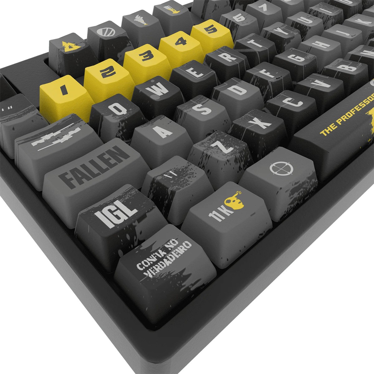 Keycaps Fallen Personalizadas - The Professor, OEM, PBT, ABNT2, 117 Teclas, KC00196