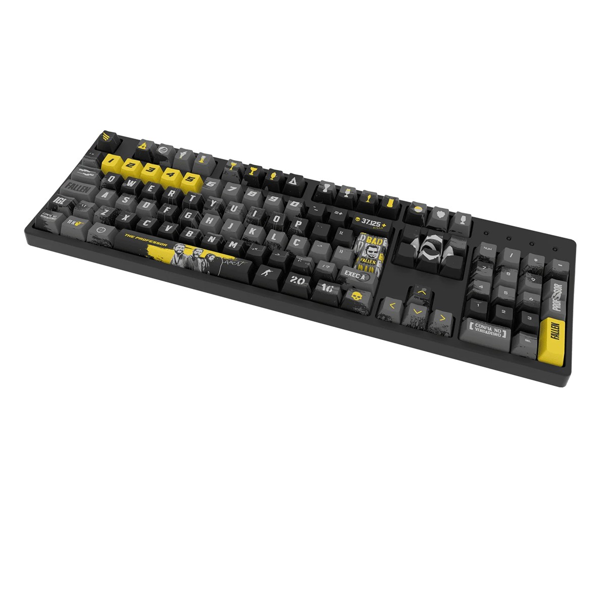 Keycaps Fallen Personalizadas - The Professor, OEM, PBT, ABNT2, 117 Teclas, KC00196