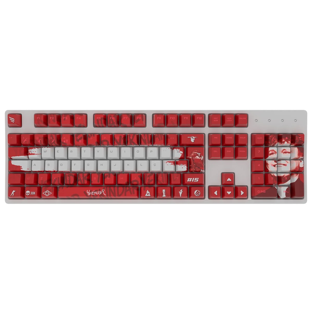Keycaps Fallen Personalizadas - Yekindar Letão, OEM, PBT, ABNT2, 117 Teclas, KC00191