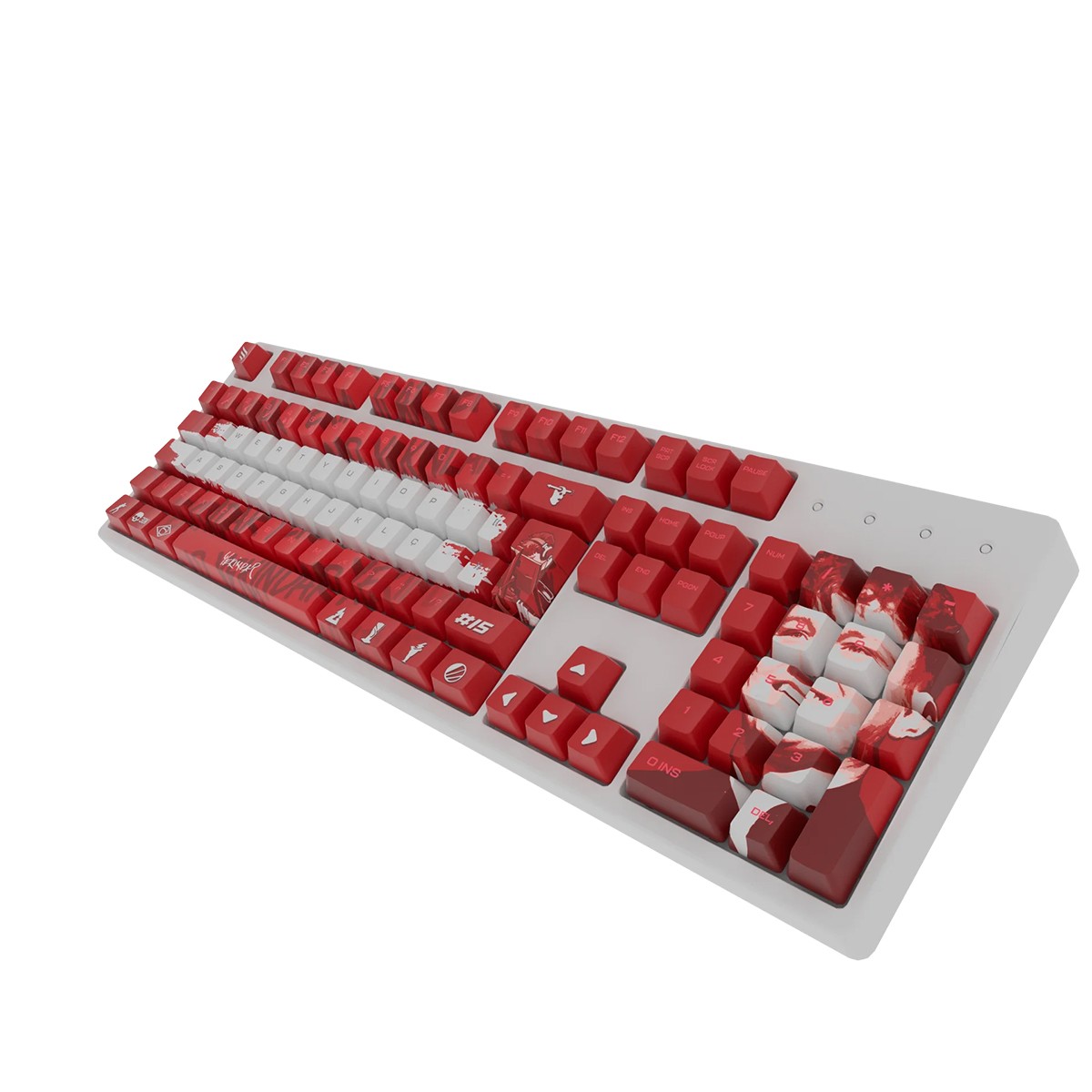 Keycaps Fallen Personalizadas - Yekindar Letão, OEM, PBT, ABNT2, 117 Teclas, KC00191