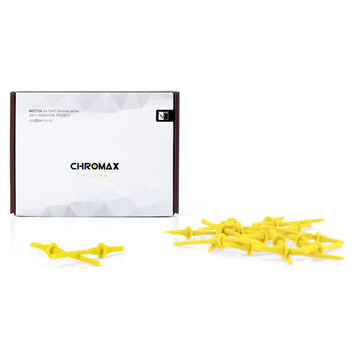 Kit Anti-Vibração Para Fans Noctua, NA-SAV2 Chromax Yellow