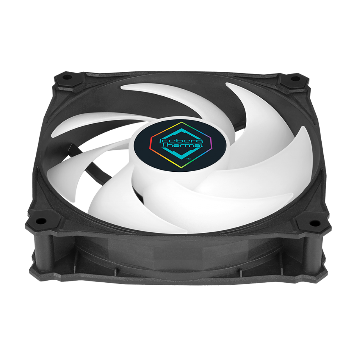 Kit Com 3 Fans Iceberg Thermal IceGALE Lightning, 120mm, ARGB, Preto, IG12LT-B3A