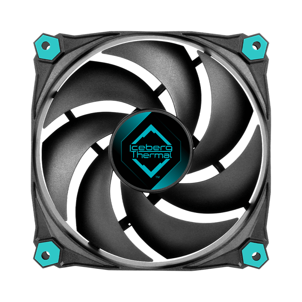 Kit Com 3 Fans Iceberg Thermal Icegale Silent, 120mm, Preto, ICEGALE12S-BBT-3A