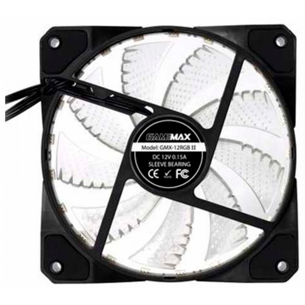 Kit com 4 Fans 120mm Gamemax RGB Com Controle CL400