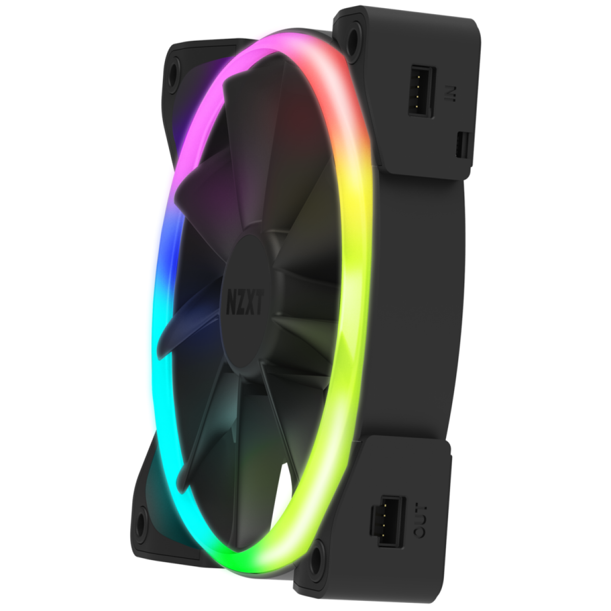 Kit Controlador de Iluminação Led  HUE2 + 2 Fan 140mm Led RGB NZXT, HF-2814C-D1