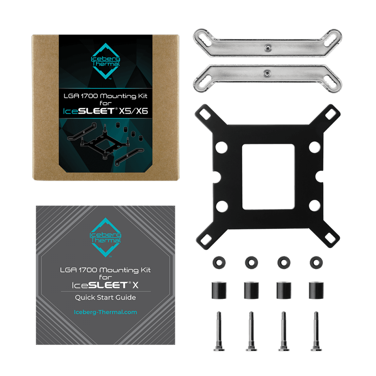 Kit De Montagem LGA 1700 Iceberg Thermal Para IceSLEET X5/X6, MOUNT1700X-A0A
