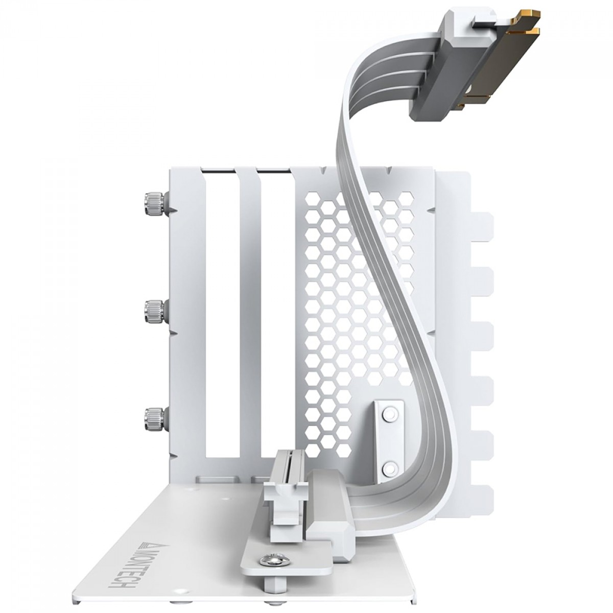 Kit De Suporte Para GPU Vertical Montech, PCIe 4.0, 200mm, Branco