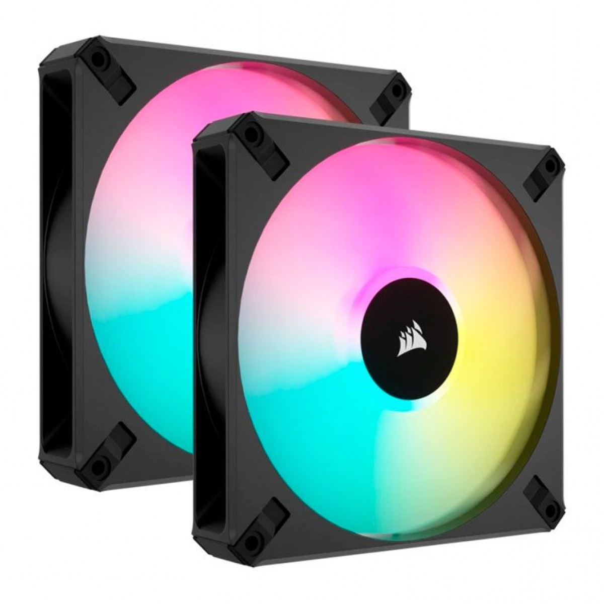 Kit fan com 2 unidades Corsair, AF140 RGB Elite, 140mm, Black, CO-9050156-WW