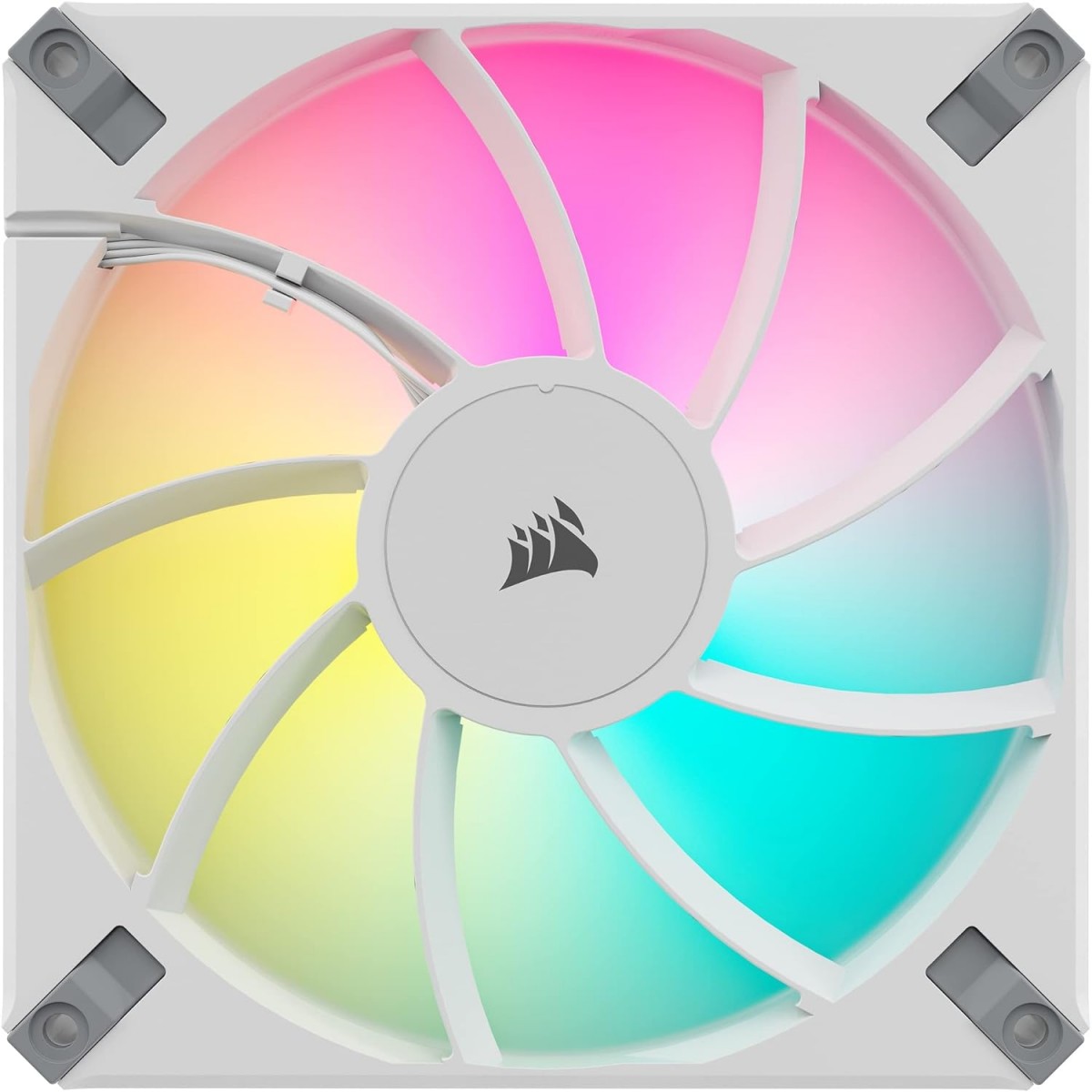Kit fan com 2 unidades Corsair, AF140 RGB Elite, 140mm, White, CO-9050160-WW