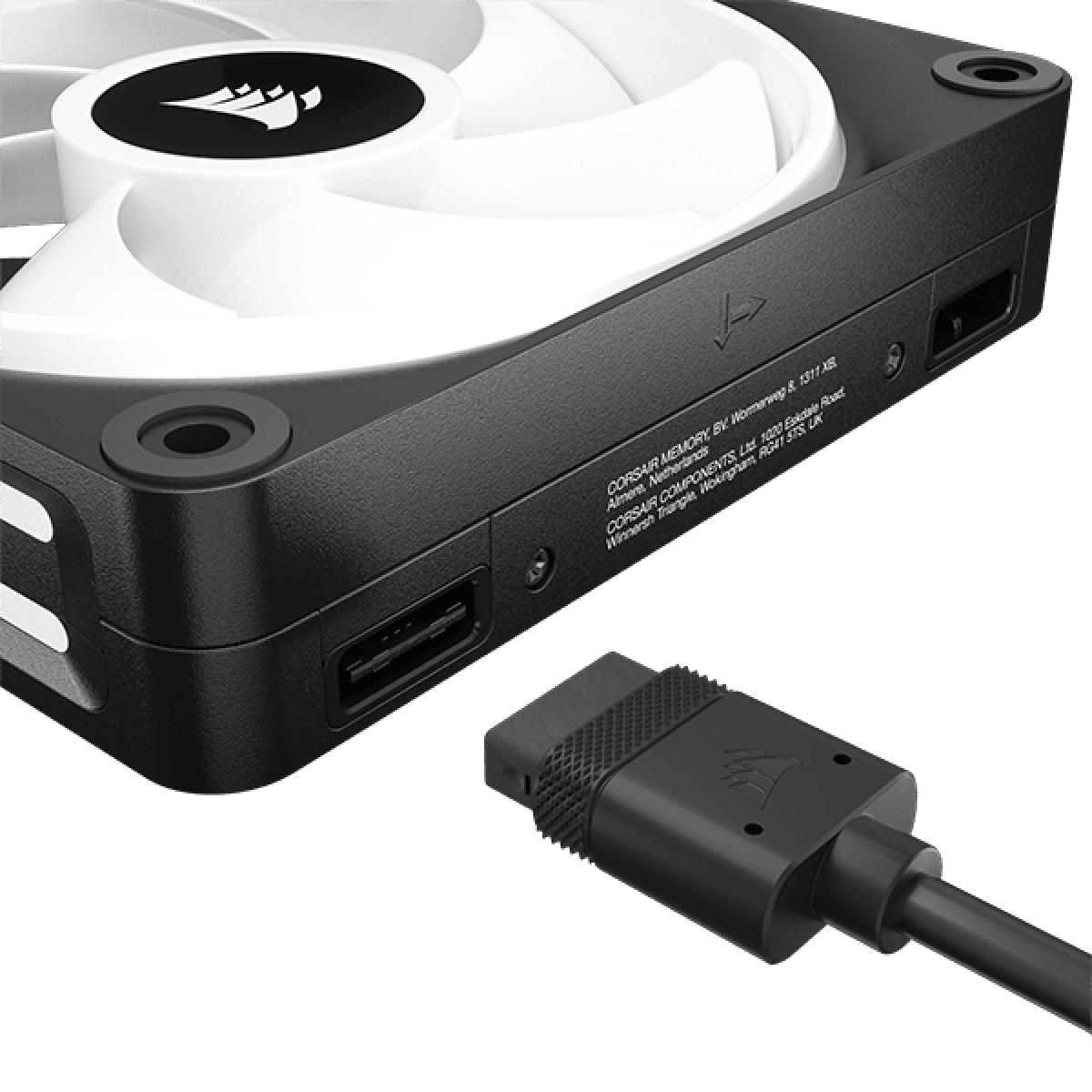 Kit Fan Com 2 Unidades, Corsair, iCue, QX140, RGB, Magnetic, 140mm, Black CO-9051004-WW