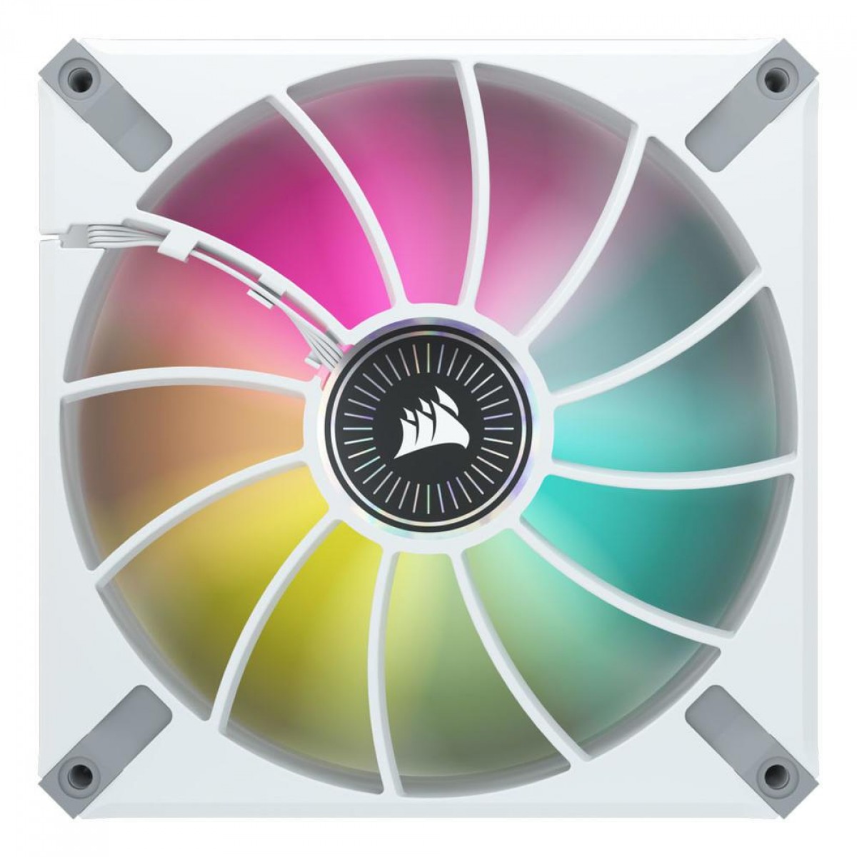 Kit Fan Com 2 Unidades Corsair Icue ML140 Elite Premium, RGB, 140mm, White, CO-9050119-WW