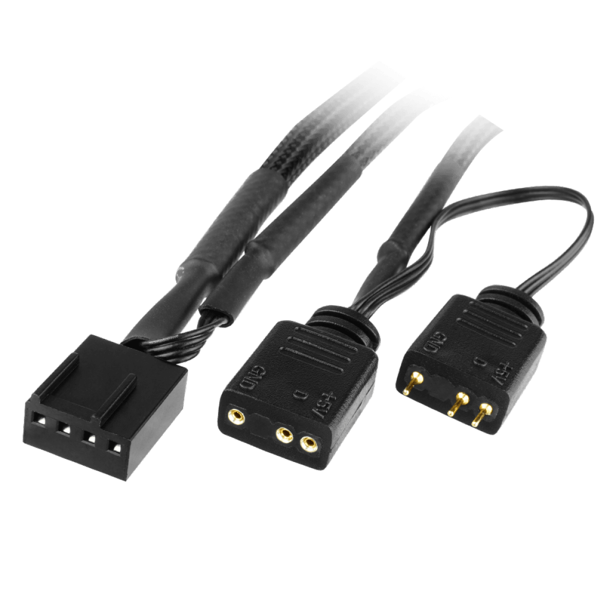 Kit Fan Com 2 Unidades Iceberg Thermal IceGALE ARGB, 140mm, Preto com Branco, ICEGALE14A-B2A