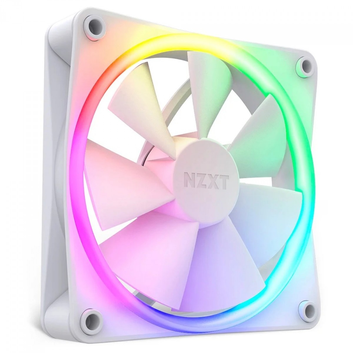 Kit Fan Com 2 Unidades NZXT 140 RGB, 140mm, White, RF-R14DF-W1