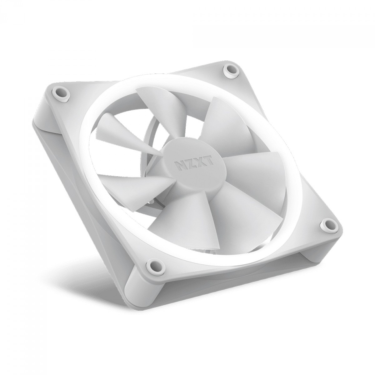 Kit Fan Com 2 Unidades NZXT F140RGB DUO, RGB, 140mm, White, Com Controlador, RF-D14DF-W1