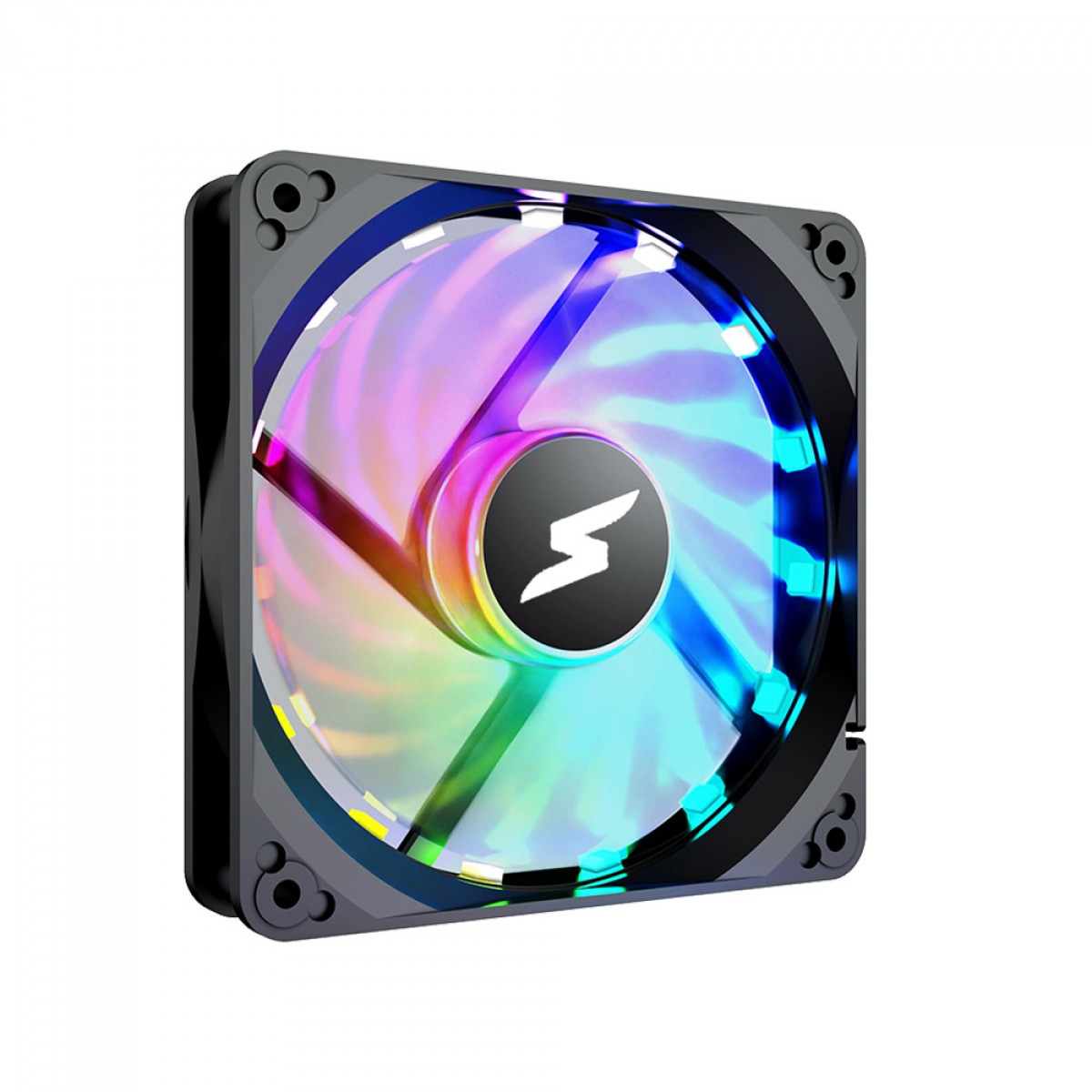 Kit Fan Com 2 Unidades SuperFrame Still, ARGB, 120mm, Com Controladora, Black, SF-02-ARGB Kits x2 