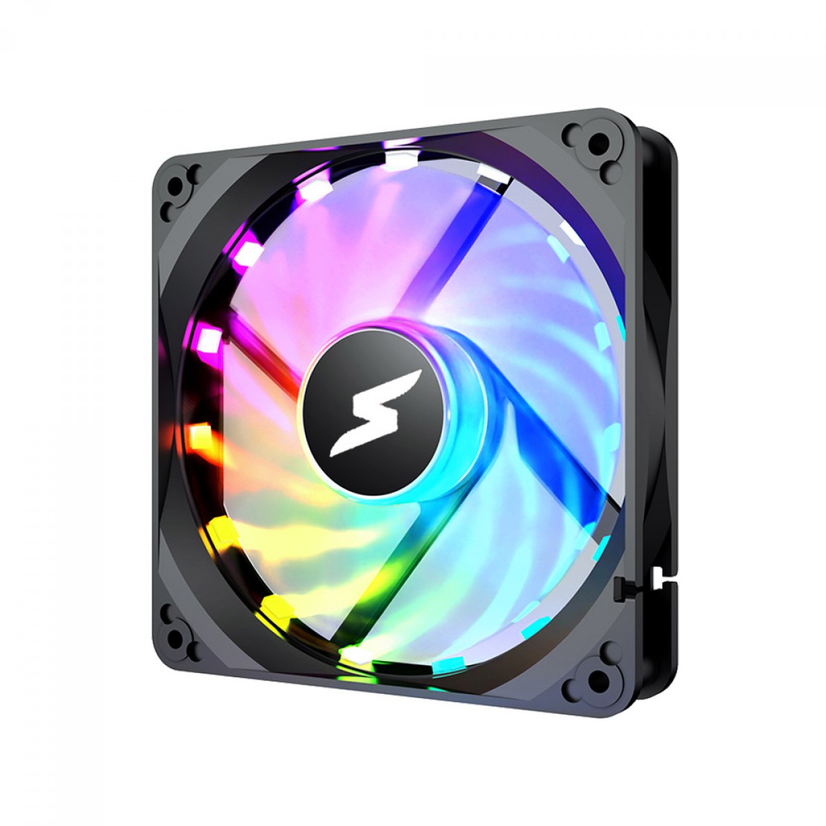 Kit Fan Com 2 Unidades SuperFrame Still, ARGB, 120mm, Com Controladora, Black, SF-02-ARGB Kits x2 