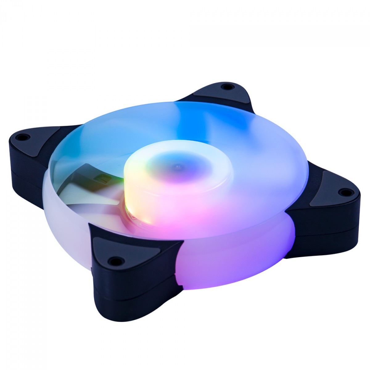 Kit Fan com 3 Unidades 1STPLAYER CC, 120mm, ARGB, Black, CC-COMBO