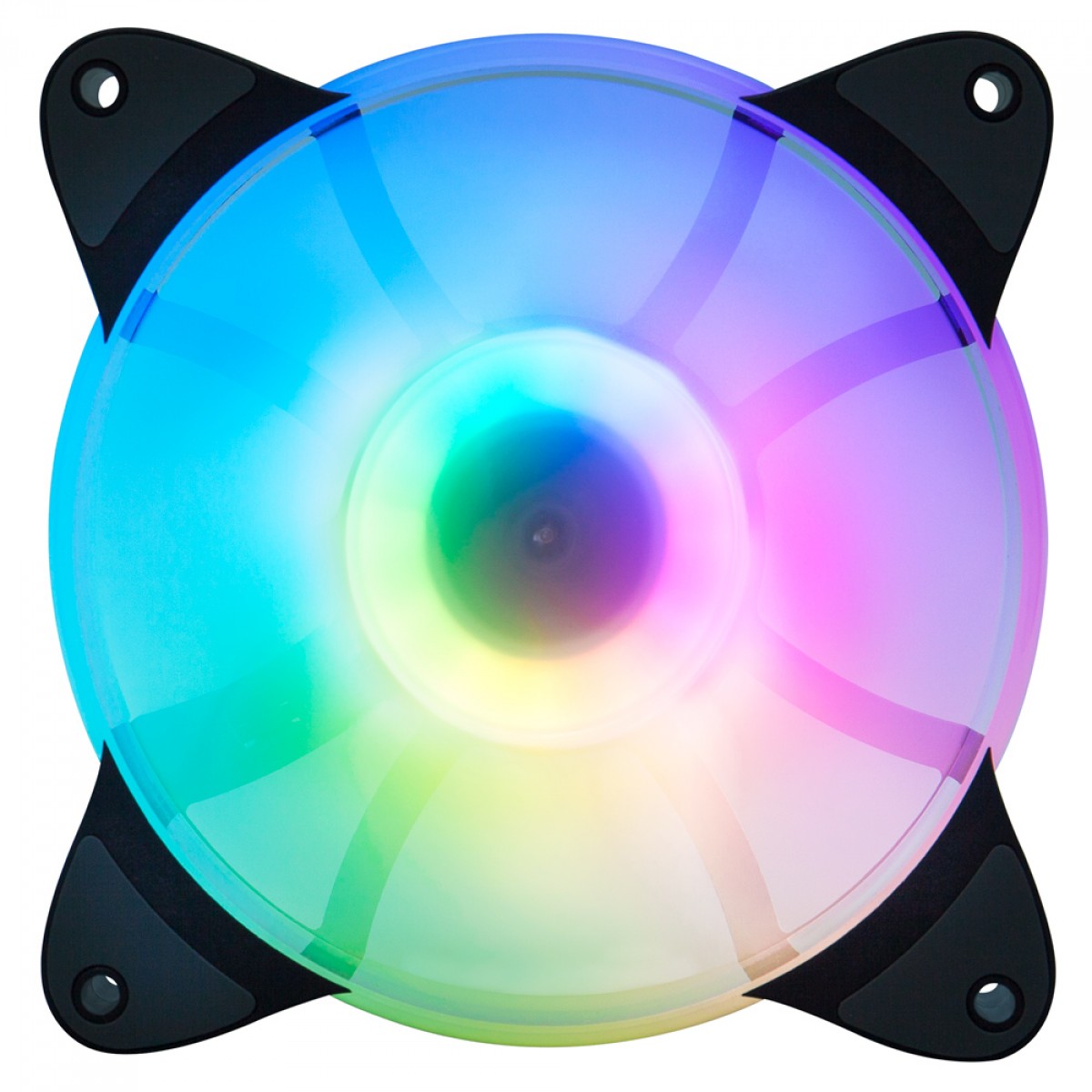 Kit Fan com 3 Unidades 1STPLAYER CC, 120mm, ARGB, Black, CC-COMBO