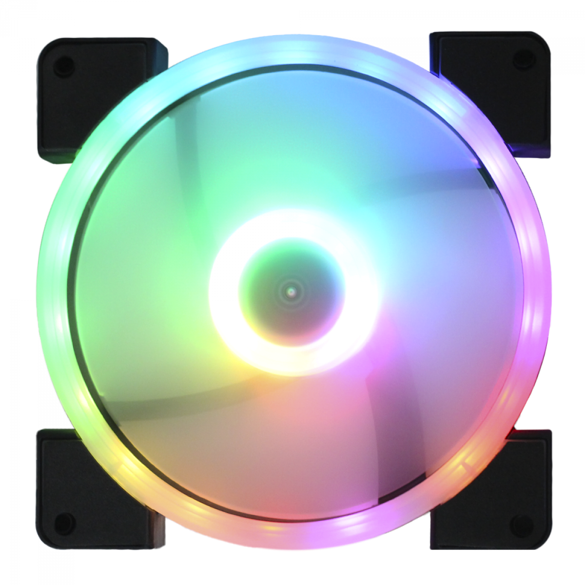Kit Fan com 3 Unidades 1STPLAYER M1-PLUS 140mm, RGB, Black