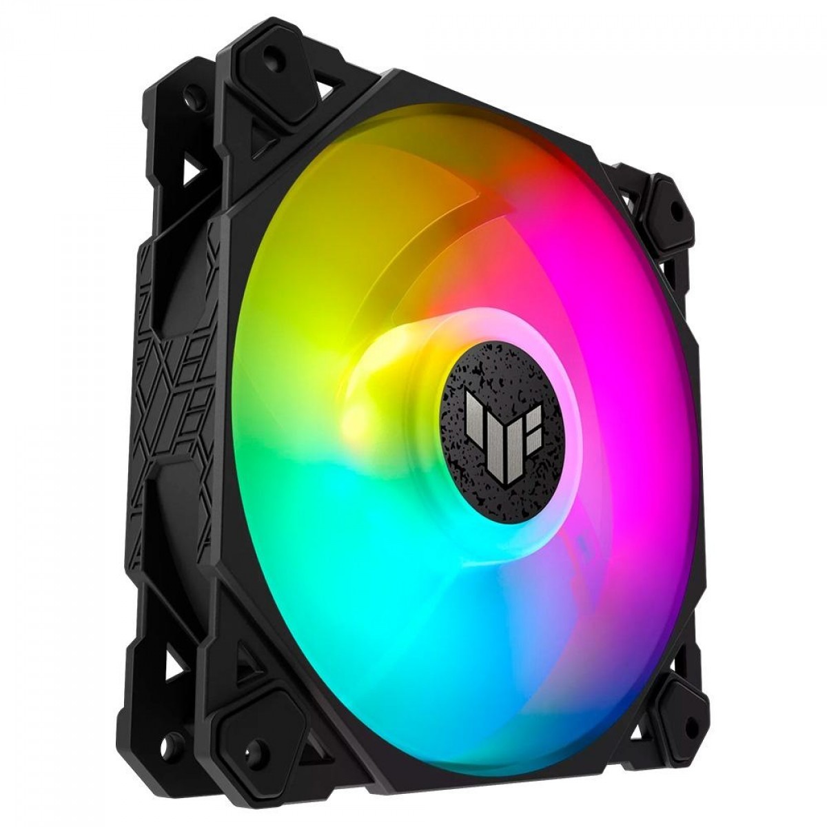 Kit Fan Com 3 Unidades Asus TUF Gaming TF120, ARGB, 120mm, Preto, 90DA0030-B08030