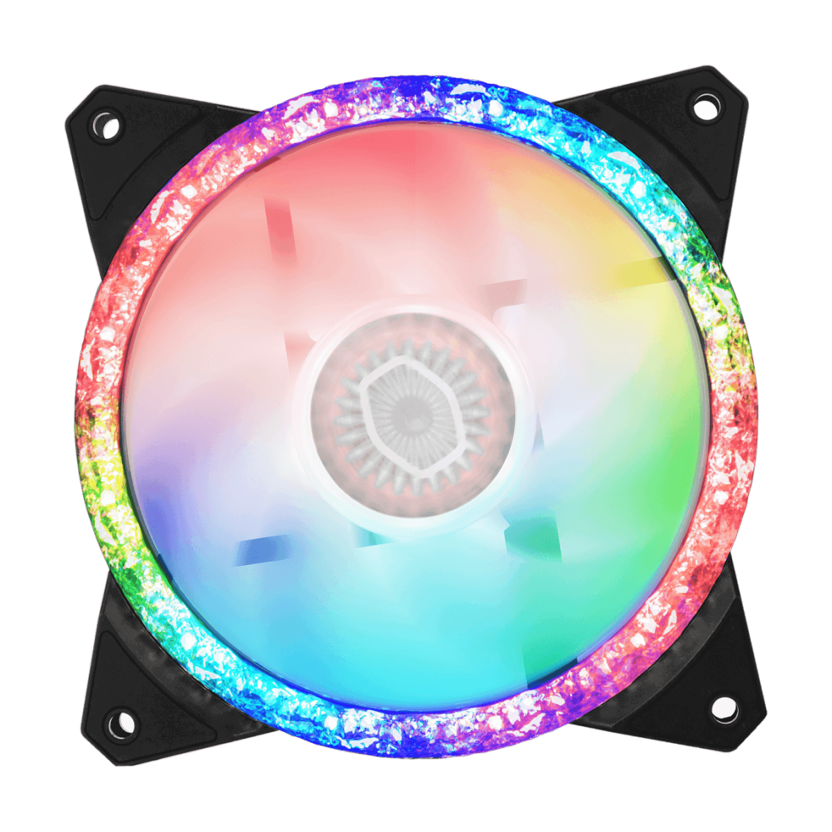 KIT FAN COM 3 UNIDADES COOLER MASTER MASTER, MASTER FAN MF120 PRISMATIC ARGB, 120mm, MFY-B2DN-203PA-R1