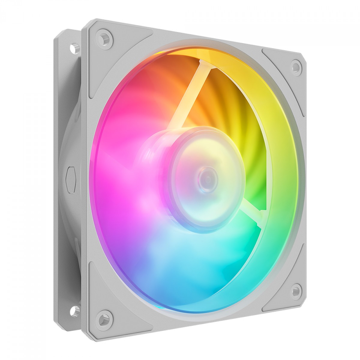 Kit Fan Com 3 Unidades Cooler Master Mobius 120P ARGB, 120mm, Com Controlador, Branco, MFZ-M2DW-243P2-R1
