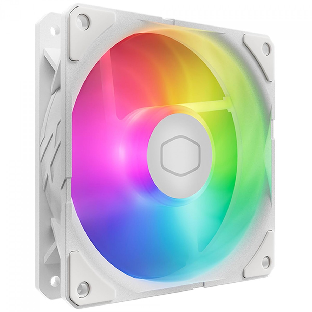Kit Fan Com 3 Unidades Cooler Master SickleFlow Edge White Edition, ARGB, 120mm, Com Controladora, Branco, MFX-B2DW-253P2-R2