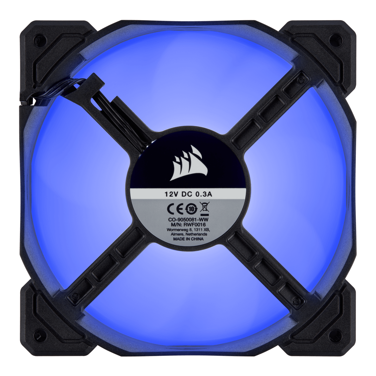 Kit Fan com 3 Unidades Corsair AF120, Led Blue 120mm, CO-9050084-WW