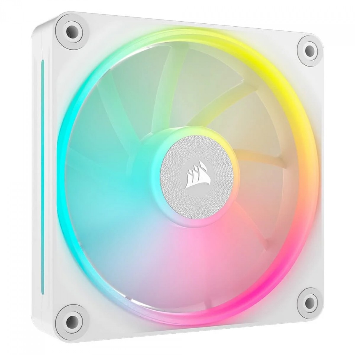 Kit Fan Com 3 Unidades Corsair iCUE LINK LX120, RGB, 120mm, Branco, CO-9051030-WW