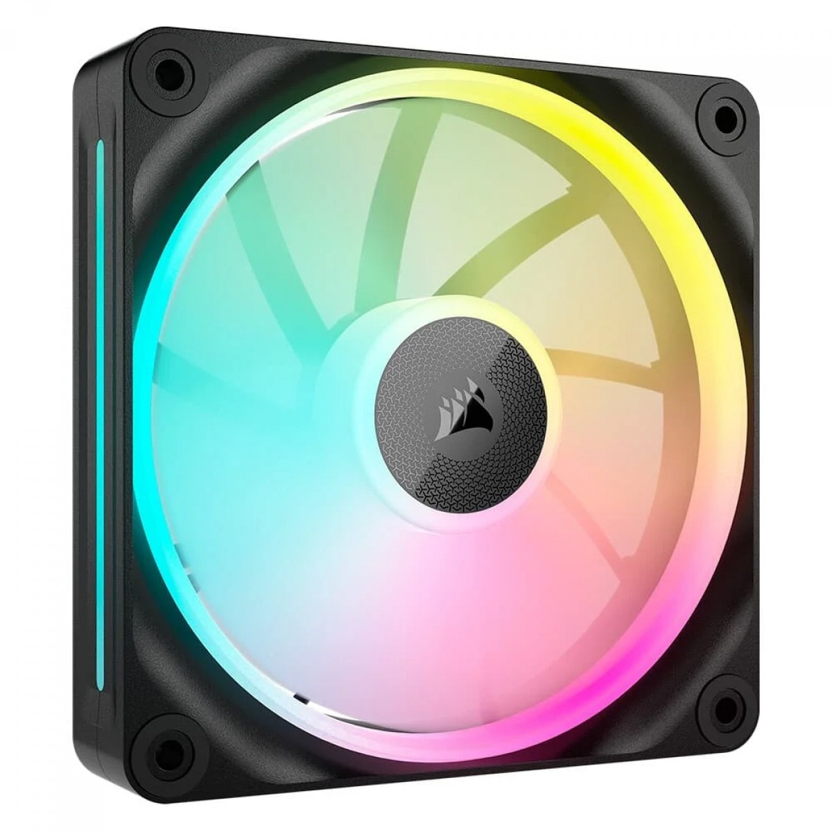 Kit Fan Com 3 Unidades Corsair iCUE LINK LX120, RGB, 120mm, Preto, CO-9051026-WW