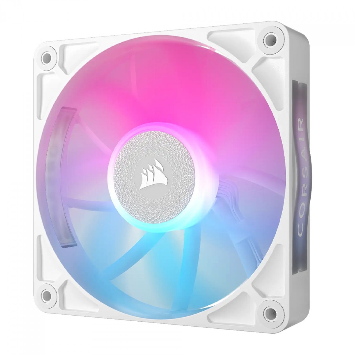 Kit Fan Com 3 Unidades Corsair iCUE LINK RX120, RGB, 120mm, Branco, CO-9051022-WW