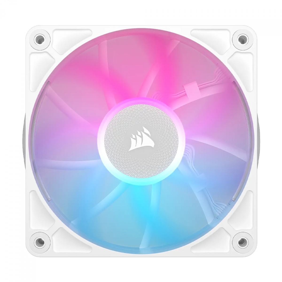 Kit Fan Com 3 Unidades Corsair iCUE LINK RX120, RGB, 120mm, Branco, CO-9051022-WW