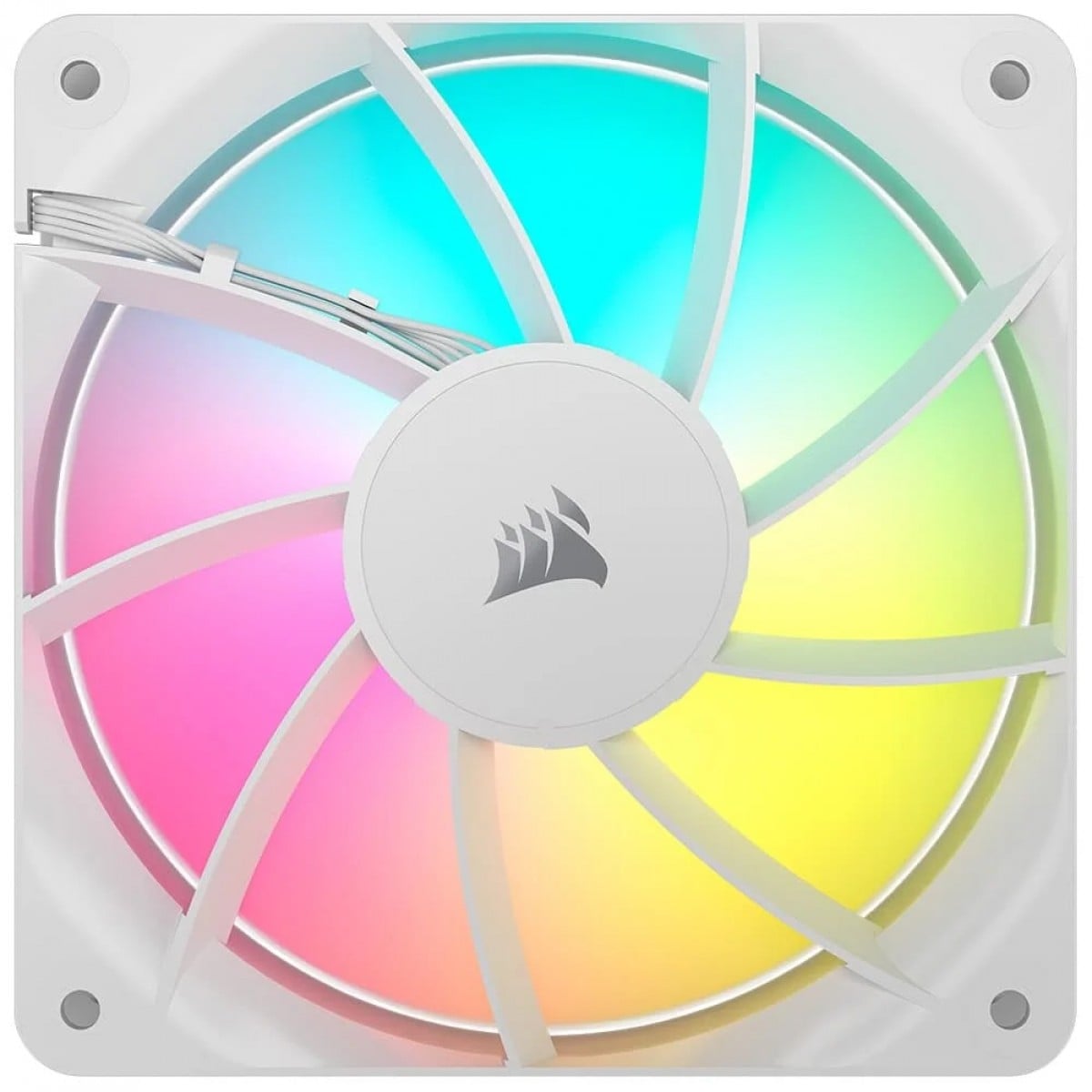 Kit Fan Com 3 Unidades Corsair RS120, ARGB, 120mm, Branco, CO-9050185-WW