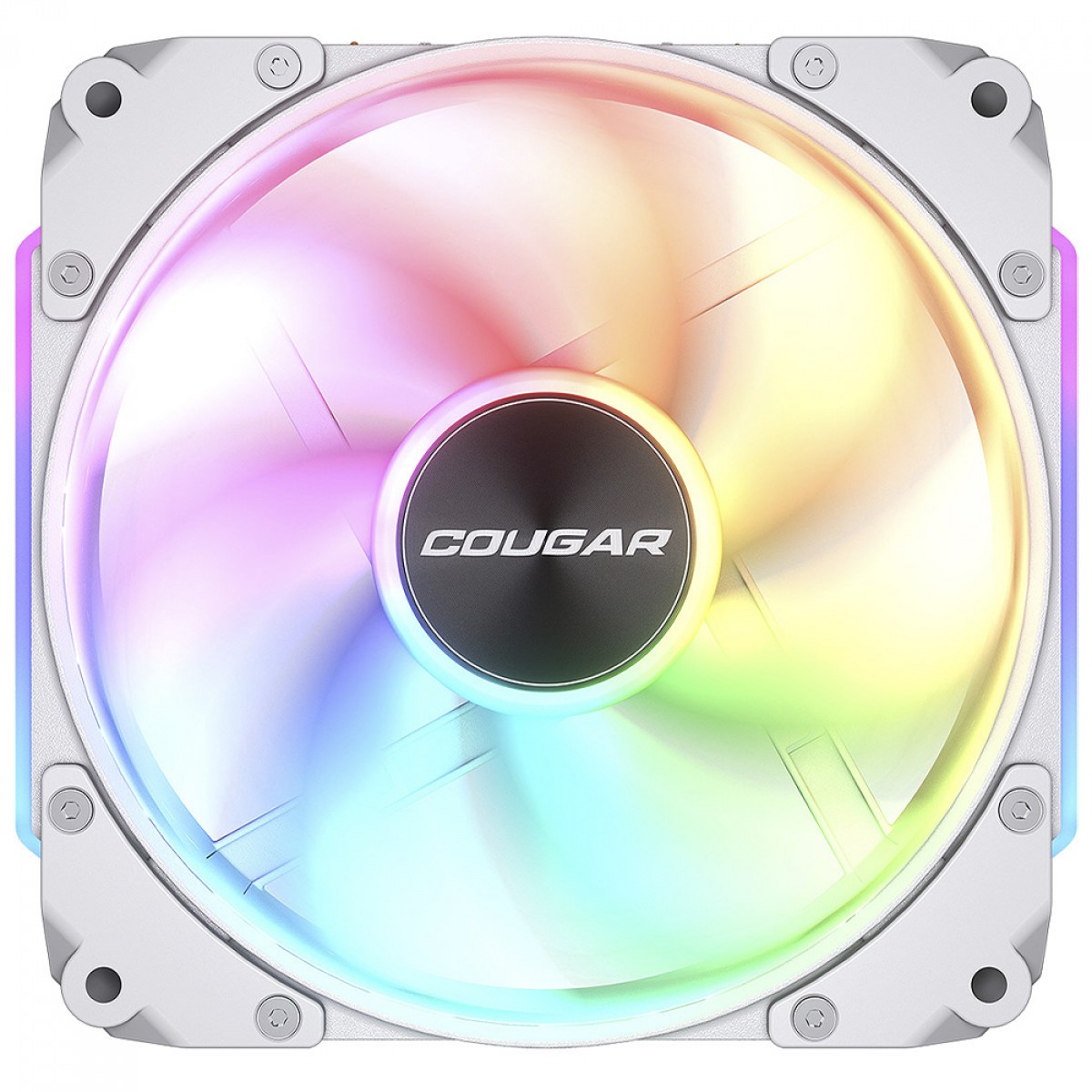 Kit Fan Com 3 Unidades Cougar Apolar, 120mm, ARGB, PWM, Branco, 3MAPR12A3.0002